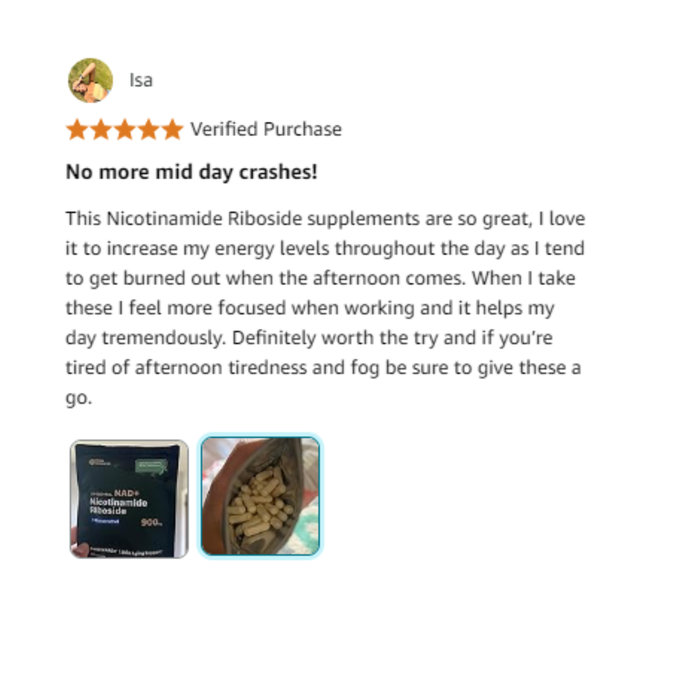 NAD+ Supplement Energie, Fokus Booster Nicotinamid Ribosid