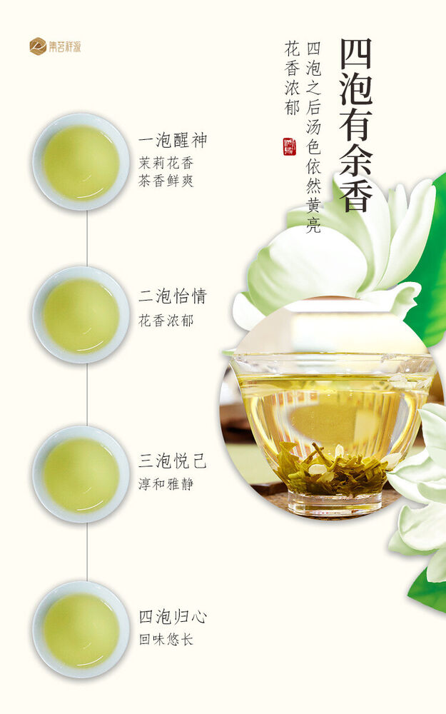 Chinese Organic Jasmine Flower Tea Jasmine Tea Mo Li Xiao Bai Hao Green Tea