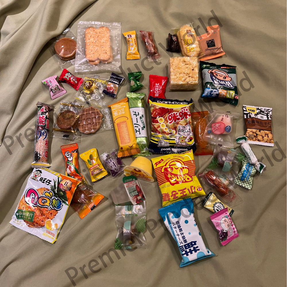 36 Stück Süße & Herzhafte Asiatische Snackbox – Gemischte Leckereien