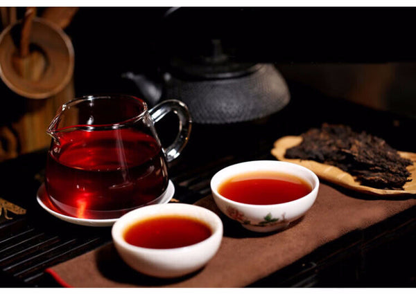 HelloYoung Ripe Pu-erh Heaven Earth Menghai Royal Golden Buds Old Arbor King Tea 357g