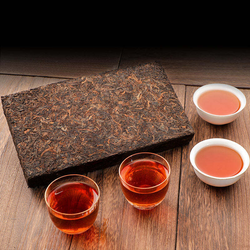 1kg Menghai Ripe Puerh Brick Tea Yunnan 10 Year Old Pu-erh Cooked Tea Pu'er Tea Secondary image