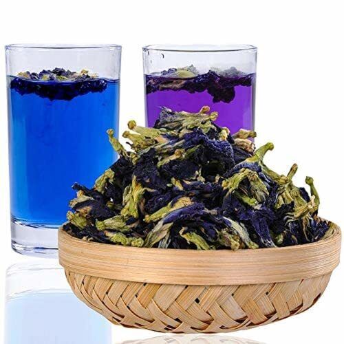 HelloYoung 250 Grams (8.8 Oz) Naturally Produced Blue Butterfly Pea Flowers Dried Flowers