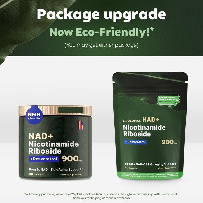 NAD+ Supplement for Anti Aging, Energy, Focus Booster Nicotinamide Riboside