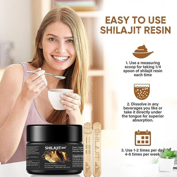 Pure 100% Himalayan Shilajit, Soft Resin, Organic,Extremely Potent, Fulvic Acid