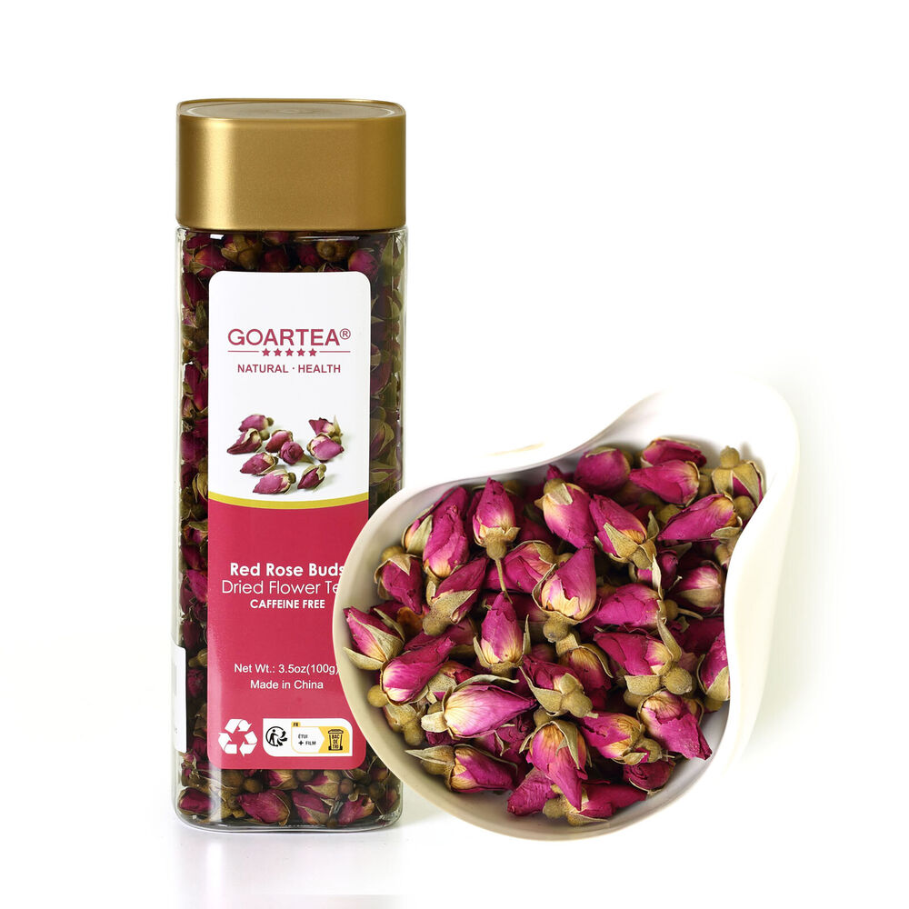 HelloYoung HELLOYOUNG 100g Red Rose Bud Dried Edible Petal Flower Chinese Herbal Tea Main image