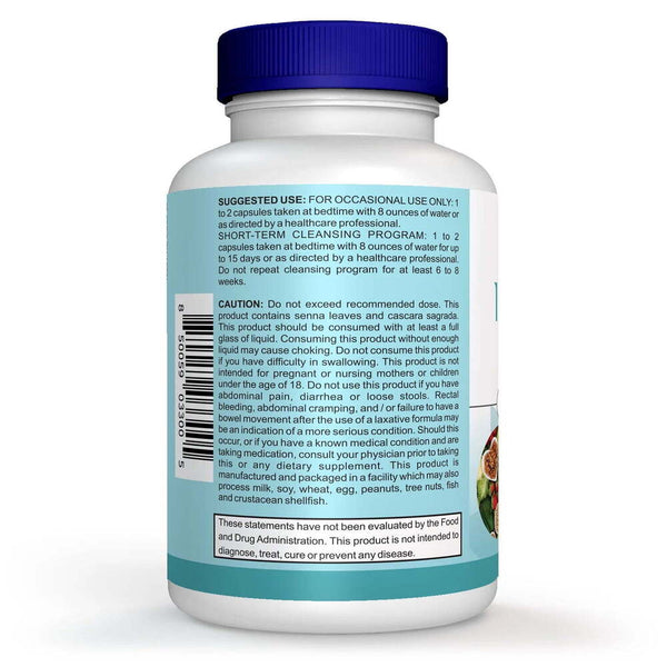 15 Day Cleanse Gut and Colon Support Gut Cleanse Capsules Non-GMO 30 Capsules