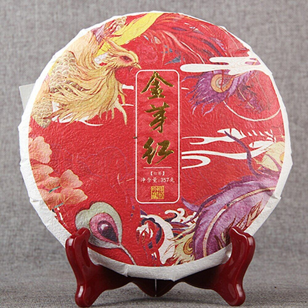 HelloYoung TeaFengqing Big Golden Bud Nectar Cake with Strong Fragrance Black Tea 357g