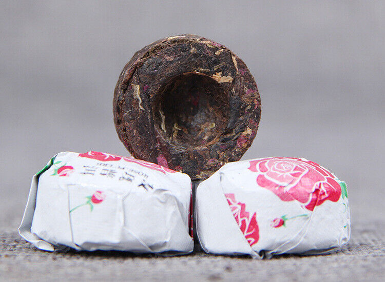 HelloYoung Yunnan Puer Tuo Red Rose Flower Flavor Mini Ripe Tuocha Pu'er Pu Erh Tea 500g