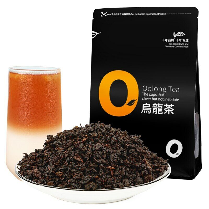 HelloYoung Black Oolong Tea Loose Leaf Roasted Oolong Tea for Weight Loose 500g Main image