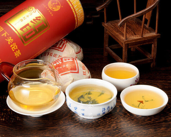HelloYoung Classic Red Seal * Yunnan XiaGuan TuoCha Pu Erh Tea Raw Tuo Cha 500g Tin