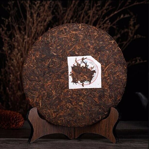 HelloYoung Menghai Heaven Earth Royal Big Tree Lao Ban Zhang Pu-erh Tea Cake 357g Ripe