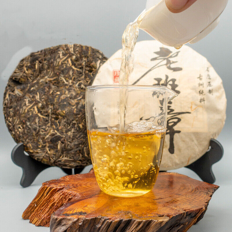 357g Laobanzhang Puerh Raw Tea Yunnan Qizi Pu-erh Sheng Tea Cake Pu'er Green Tea Secondary image