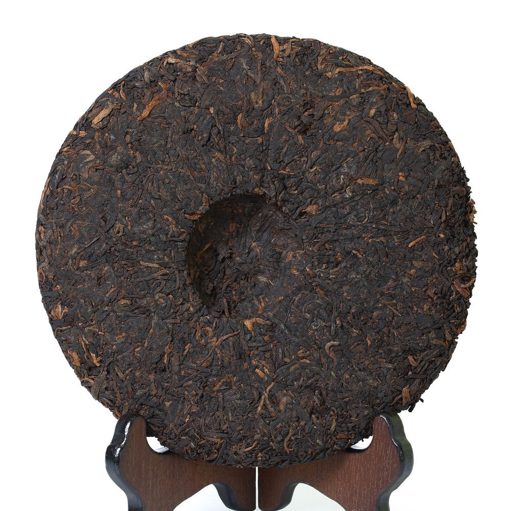 357g  Puerh Puer Ripe Tea Cake Yunnan Gold Medal Gongting Golden Buds Pu'er Tea Secondary image