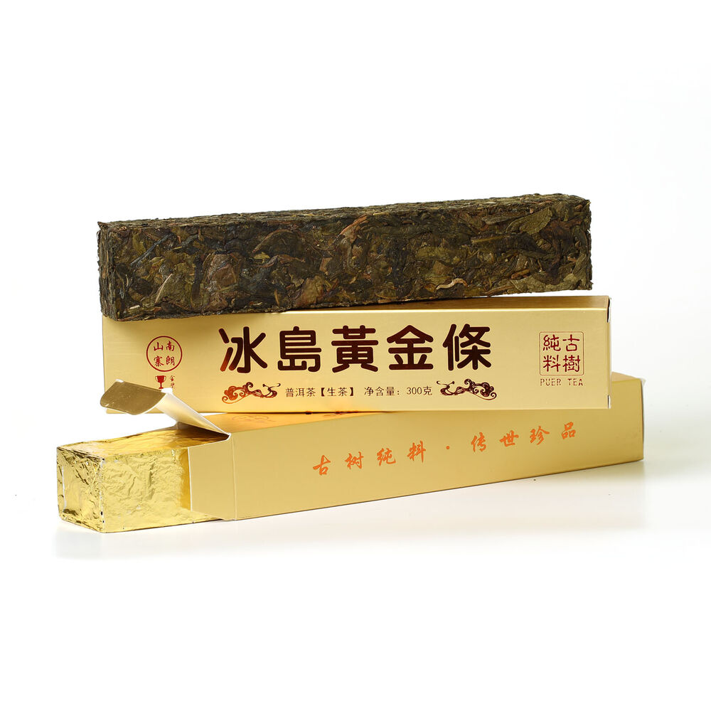 HelloYoung Year 300g Yunnan Bingdao Puer Pu'er Puerh Tea Ancient Tree Spring Raw Brick Main image