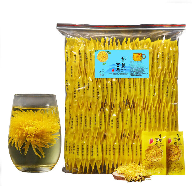HelloYoung Golden Chrysanthemum Tea Flower Blossom Cooling Healing Floral Tea 100 Blooms Main image