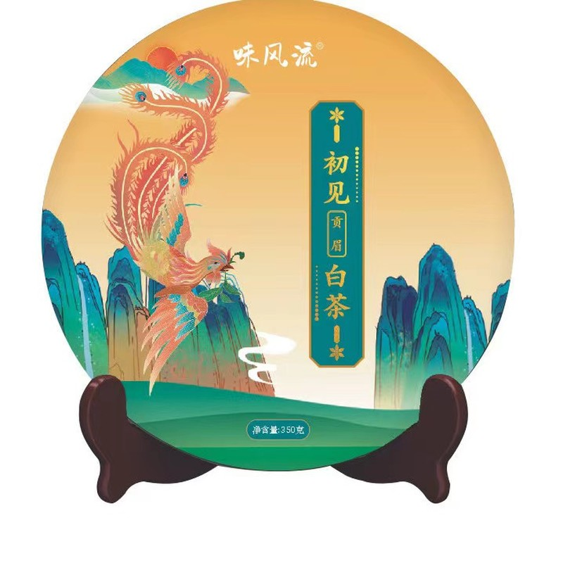 350g First Grade Chinese White Tea Fuding White Tea Organic Shou Mei Tea Cake Secondary image