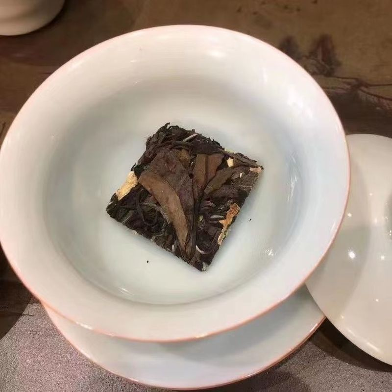 100g Jasmine Flower White Tea Chinese Gongmei White Tea Cake Organic White Tea