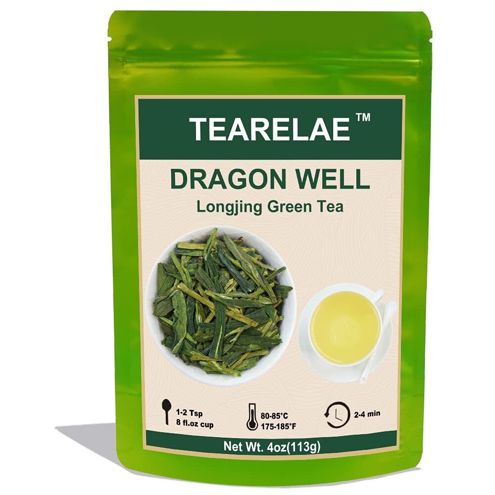 HelloYoung TEARELAE Longjing Tea Dragon Well Green Tea Rich Bean Aroma 113g Main image