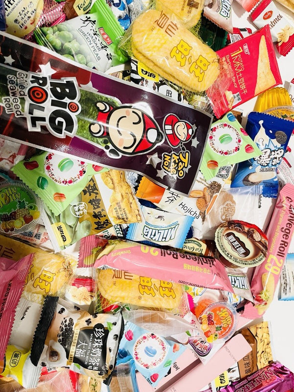 100 Stück Asiatische Snack Box – Vielfalt Probierpaket für Tester und Genießer