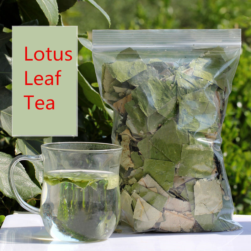 HelloYoung 50g~500g Dried Lotus Leaf Slices Tea Lotus Leaf Loose Tea Lose Weight Green Tea Secondary image