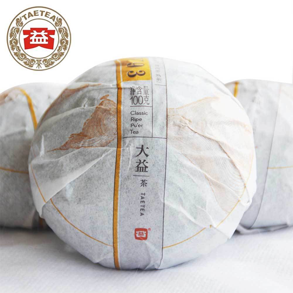 HelloYoung yr TAETEA V93 Puer Shu Tea, Batch 1502 Ripe Pu Er TAETEA Ripe Pu Erh Tea