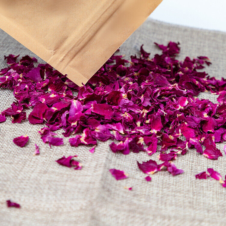 HelloYoung Red Rose Petal, Organic | Rosa Centifolia | Edible Dry Flower - Food Grade Herb