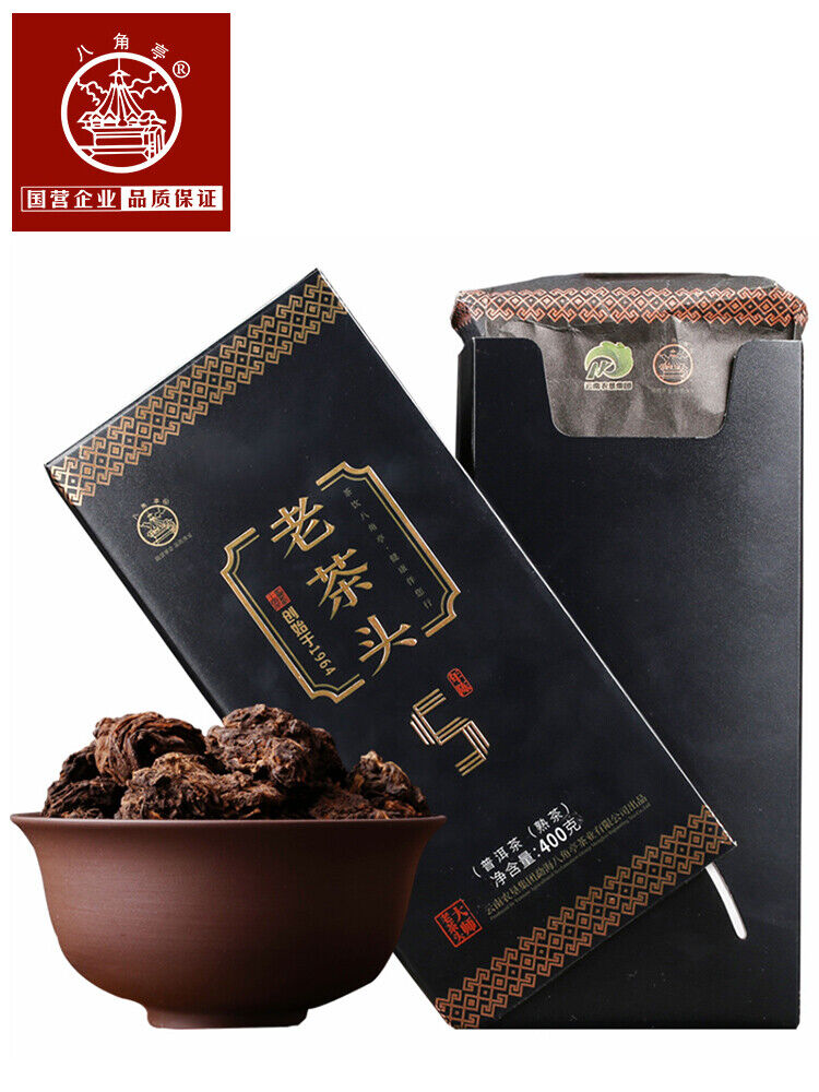 HelloYoung LAO CHA TOU * Ba Jiao Ting Pu-erh Pu'er 5 Years Aged Puer Tea 400g Ripe Cha Main image