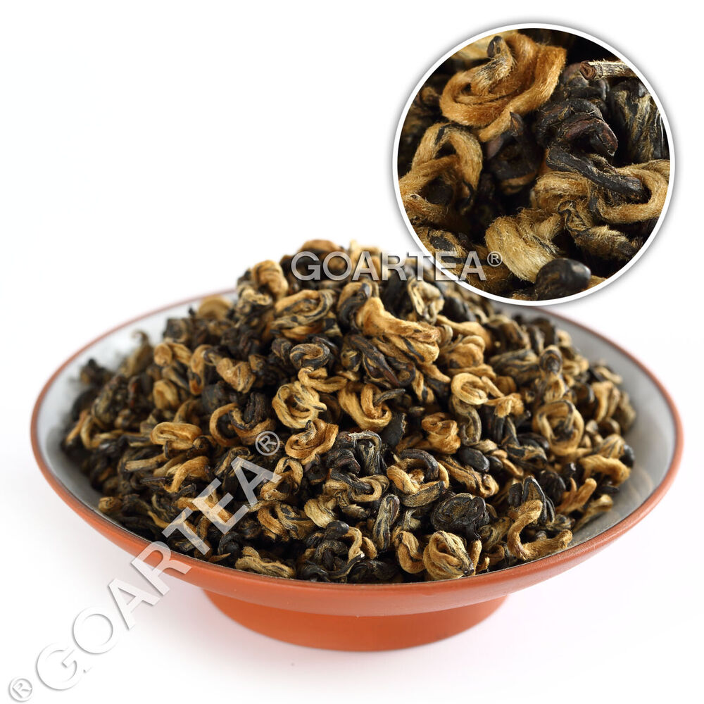 HelloYoung TeaHELLOYOUNG 100g Supreme Yunnan Black Tea Fengqing Dian Hong Snail Golden Buds