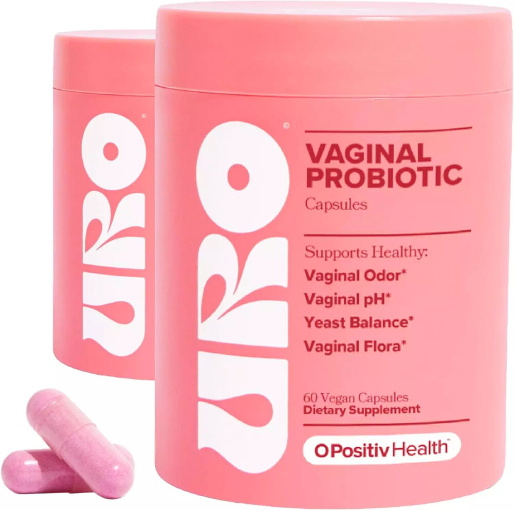 URO Vaginal Probiotics for Women pH Balance with Prebiotics & Lactobacillus, New
