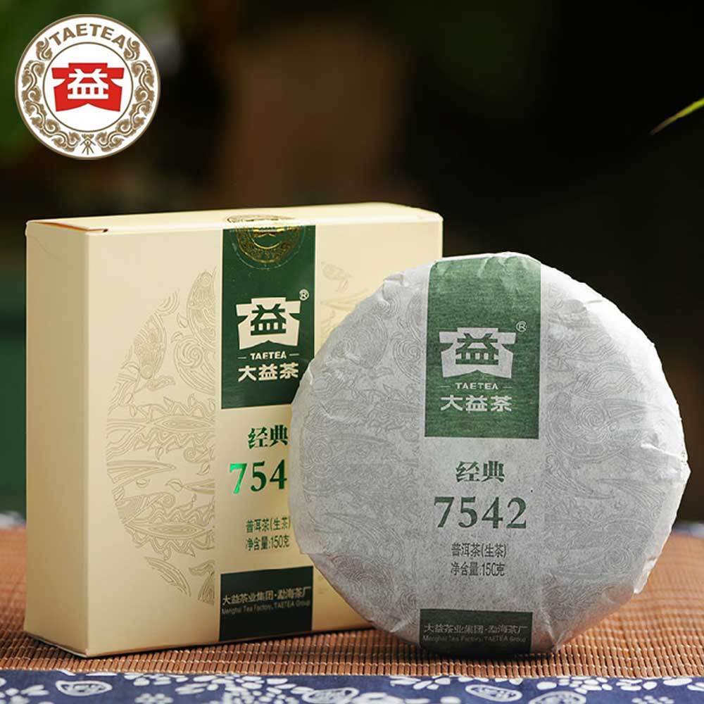 HelloYoung Dayi 7542 China Menghai Puerh 150g TAETEA Puer Raw Pu-erh Pu'er Tea Main image