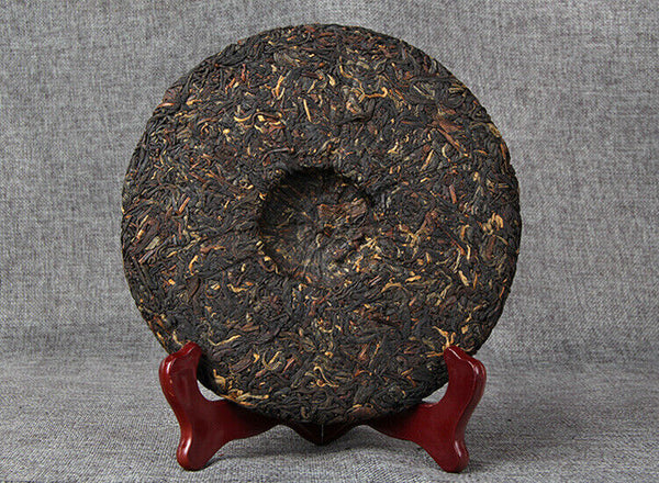 HelloYoung TeaYunnan Old Tree Black Chinese Tea Dianhong Feng Qing Red Black Tea Cake 357g
