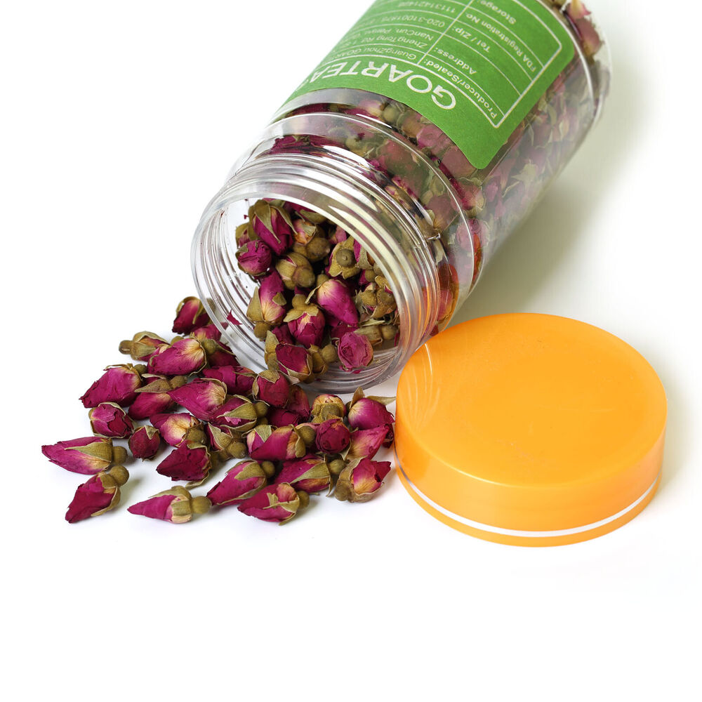 HelloYoung HELLOYOUNG Natural Red Rose Bud Dried Edible Petal Flower Flora Herbal Tea