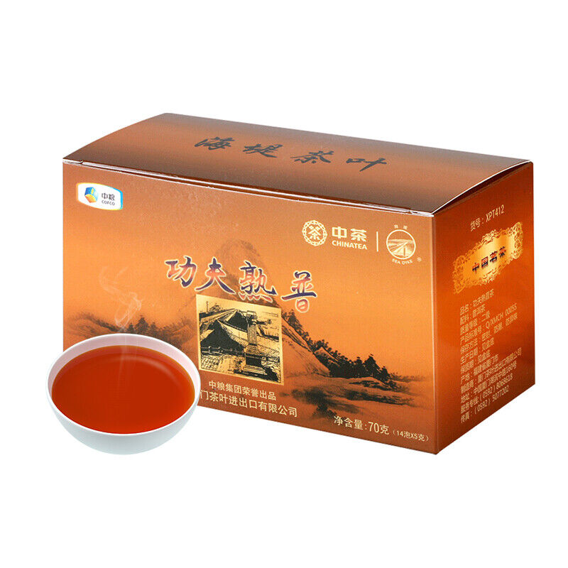 HelloYoung GONG FU SHU PU TEA XPT412 Sea Dyke XPT412 Kung Fu Pu-erh Tea Loose 70g Ripe Main image