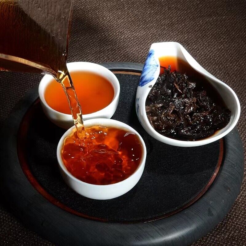 HelloYoung TeaYunnan Cooked Pu-erh Tea Pu'er Black Tea 250g Yiwu Old Tree Puerh Ripe Tea Brick