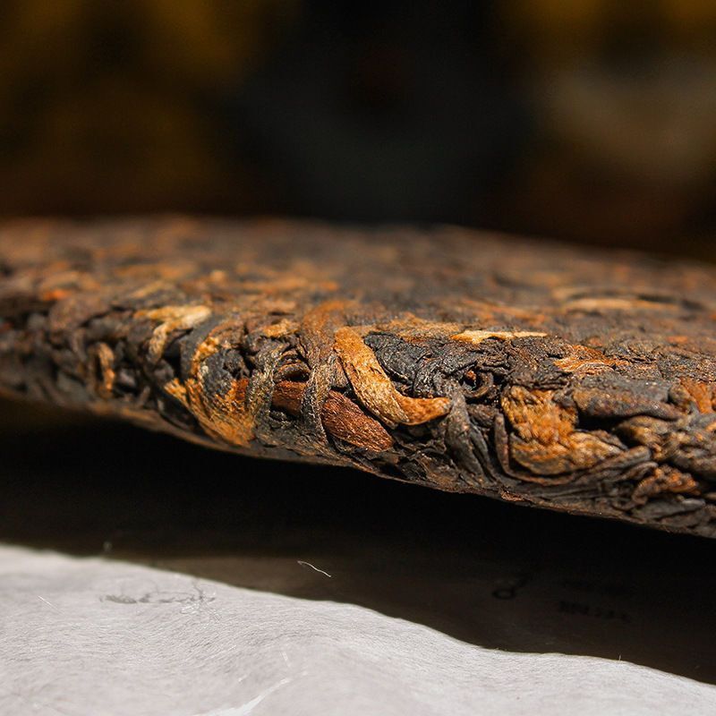 357g Yunnan Pu-erh Ripe Tea Cake Old Puerh Tea Mabanggongcha Cooked Pu'er Tea Secondary image