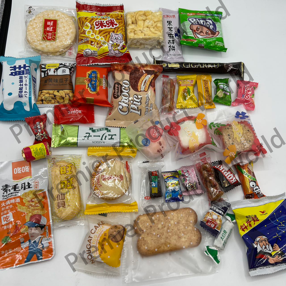36 Stück Süße & Herzhafte Asiatische Snackbox – Gemischte Leckereien
