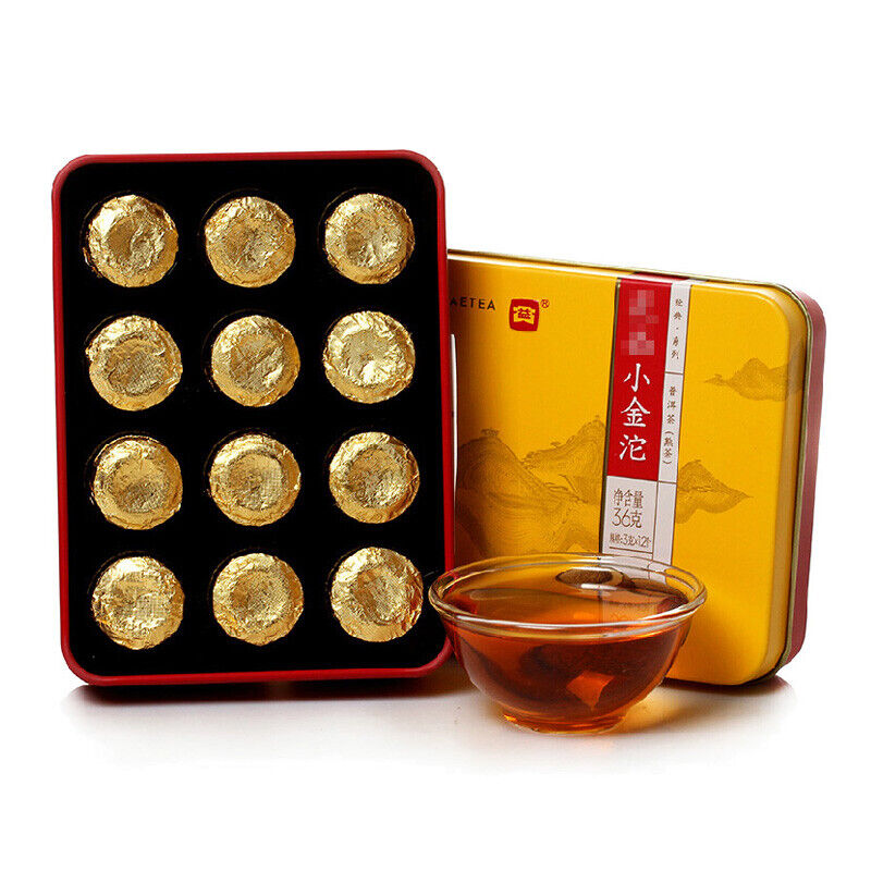HelloYoung Golden Pu'er Tuo TAETEA DAYI Zheng Pin Xiao Jin Tuo Pu-erh Tea Tuo Mini 36g Ripe Main image