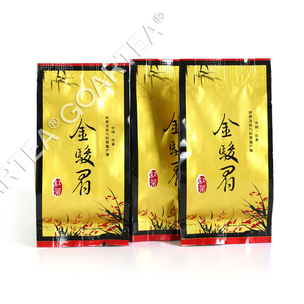 HelloYoung Tea50G 5Pcs*5g Nonpareil Supreme Organic Jinjunmei Golden Bud Eyebrow Black Tea Main image