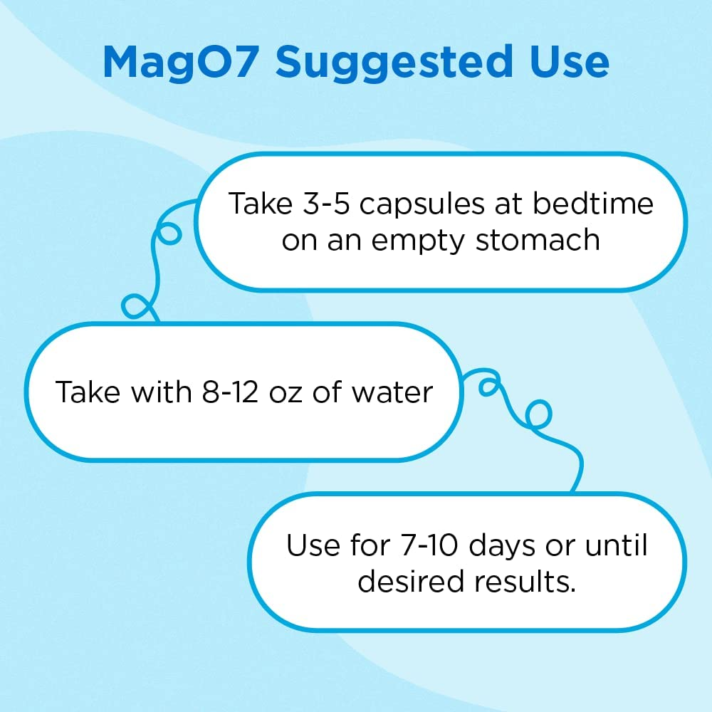 Mago7 -Natural Colon Cleanse & Detox -Occasional Constipation Relief 180 Capsule