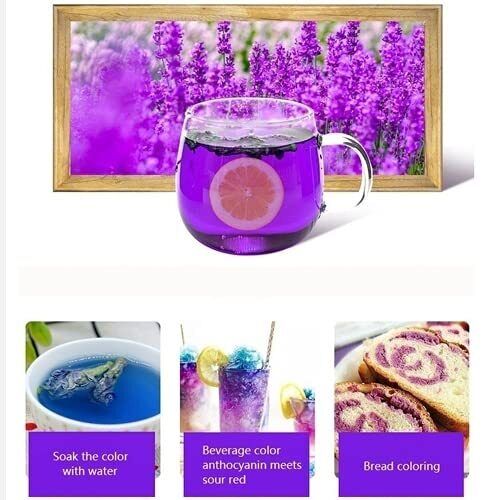 500g Blue Butterfly Pea Flowers Tea Naturally Produced Premium Dried Flowers