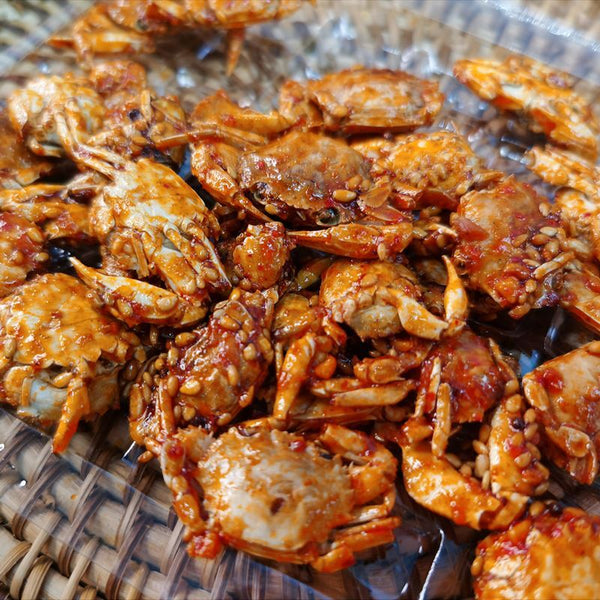 Small Crab Snacks Ready-to-eat Crispy Sweet and Spicy Sea Crabs 55g*2PCS