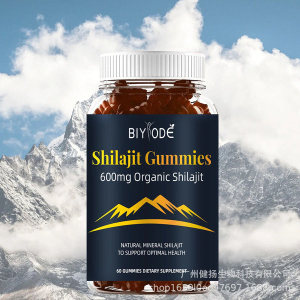 Reines Himalaya-Shilajit, 60 Gummibärchen, natürliche Fulvosäure