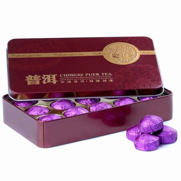 HelloYoung /Jasmine Mini Tuocha Ripe Puer, Delicate Box Pack Shu Puerh Tea 75g