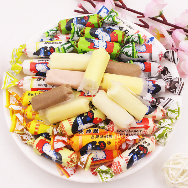 12 Flavors Dabaitu White Rabbit Milk Candy Gift 中国大白兔奶糖零食礼物