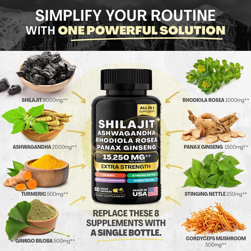 Dynamic Vitality Bundle - Sea Moss Multivitamin & Shilajit Power Combo Set