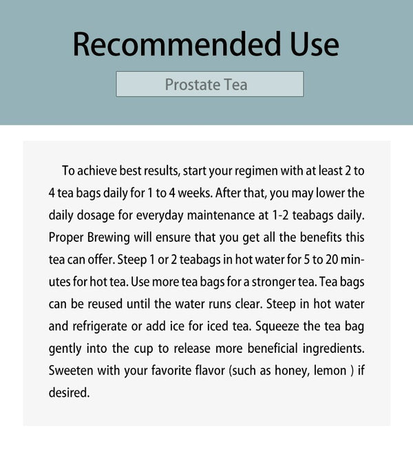 Improve Immunity and Reproductive Health Healthy Urination Prostate Tea