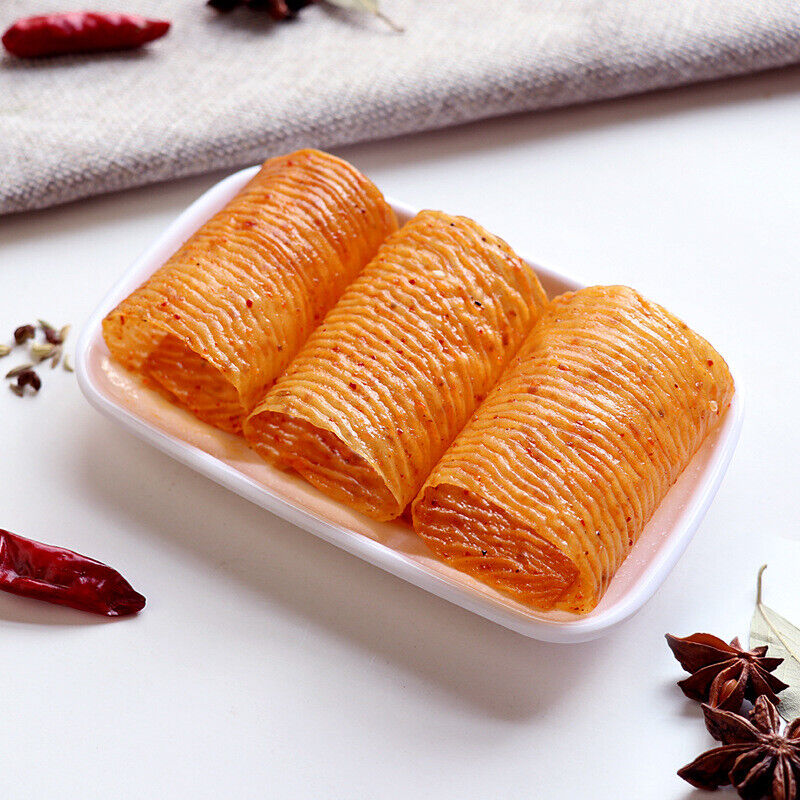 80g/bag old style big spicy chips spicy Chinese snack food hand torn spicy strip Secondary image