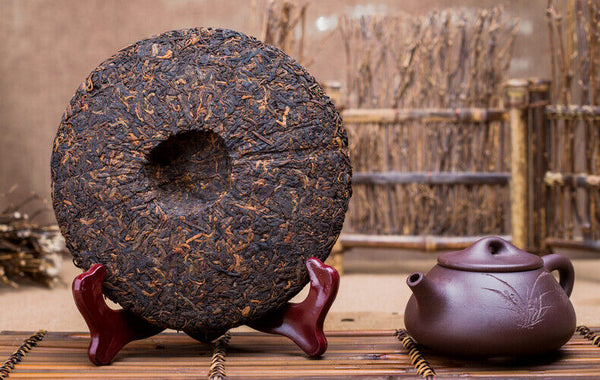 HelloYoung MENGKU Brand Mu Ye Chun Three Years Chen Pu-erh Tea Cake 400g Ripe Puer Tea