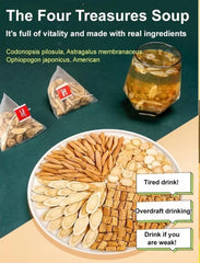 Premium Yuanqi Four Treasures Tea Ginseng Tea for Men Independent Tea Bags