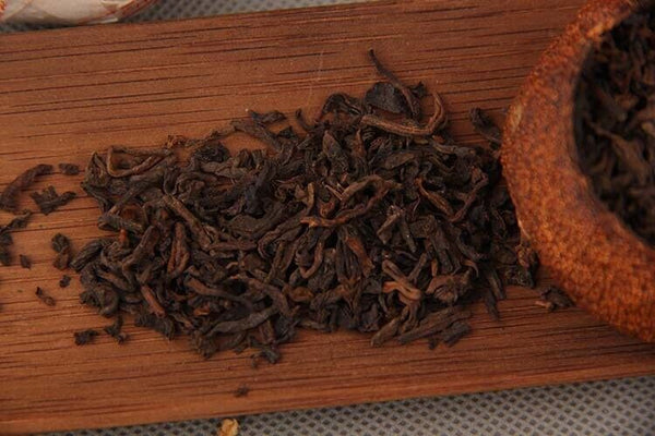 HelloYoung Xinhui Aged Chenpi Ripe Puer Tea Orange Skin Puerh Pu'er Loose Tea PEI YU 312